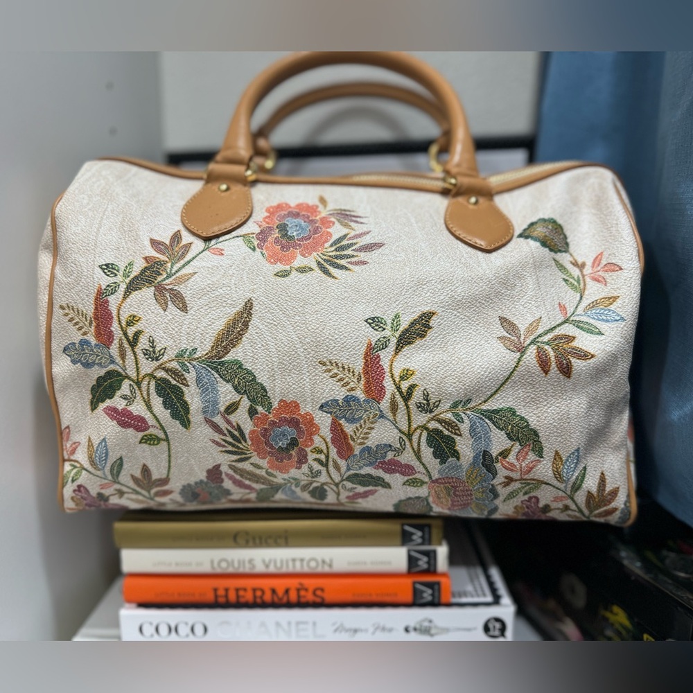 🌟RARE!!🌟Authentic ETRO Paisley Floral Boston Bag RARE with COA